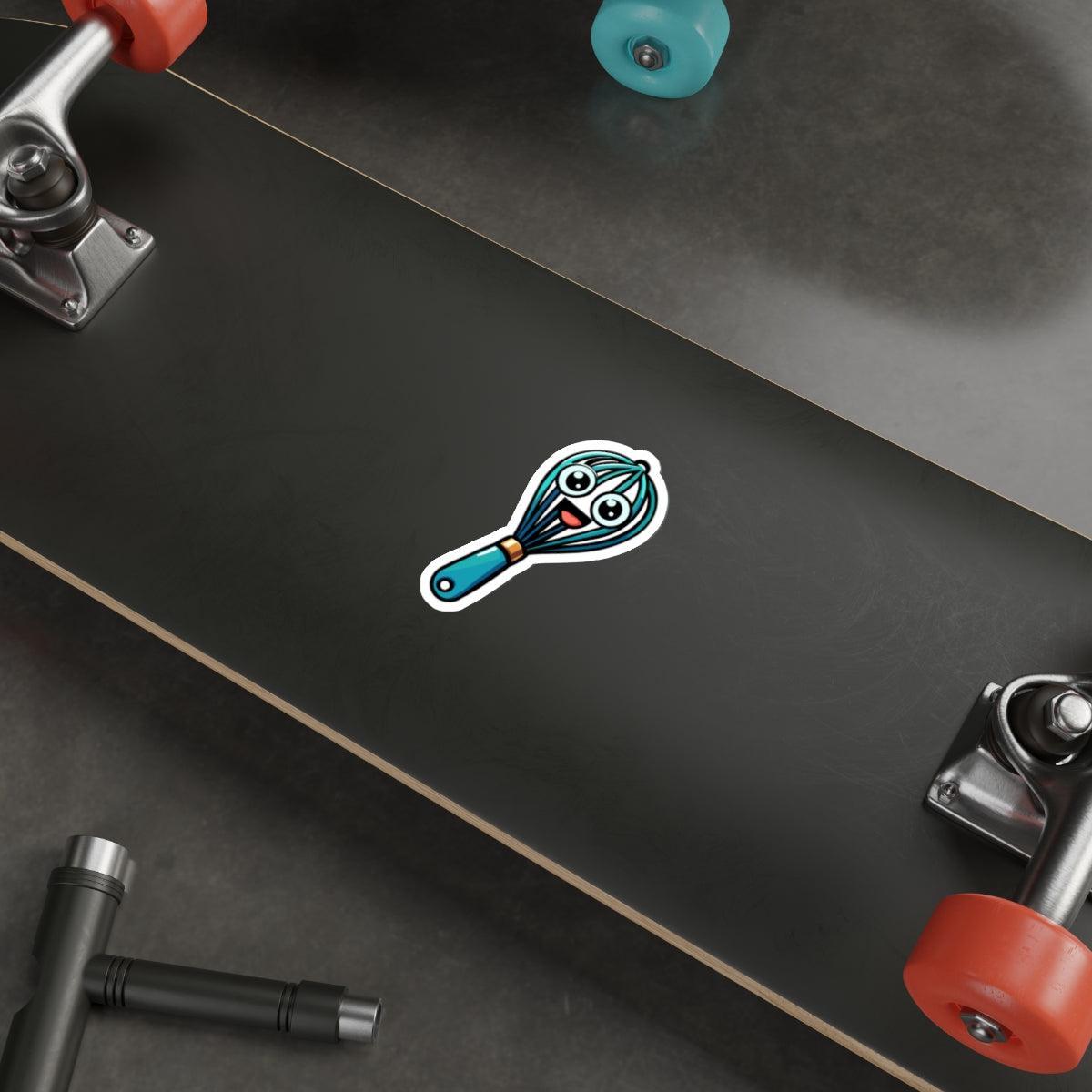 Cute Cartoon Whisk Sticker – Baking Vinyl Kitchen Decal