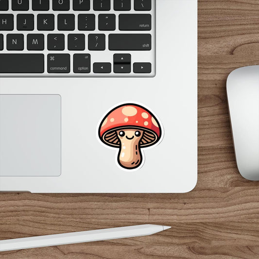 Cute Mushroom Sticker – Kawaii Forest Vinyl Fairycore Decal