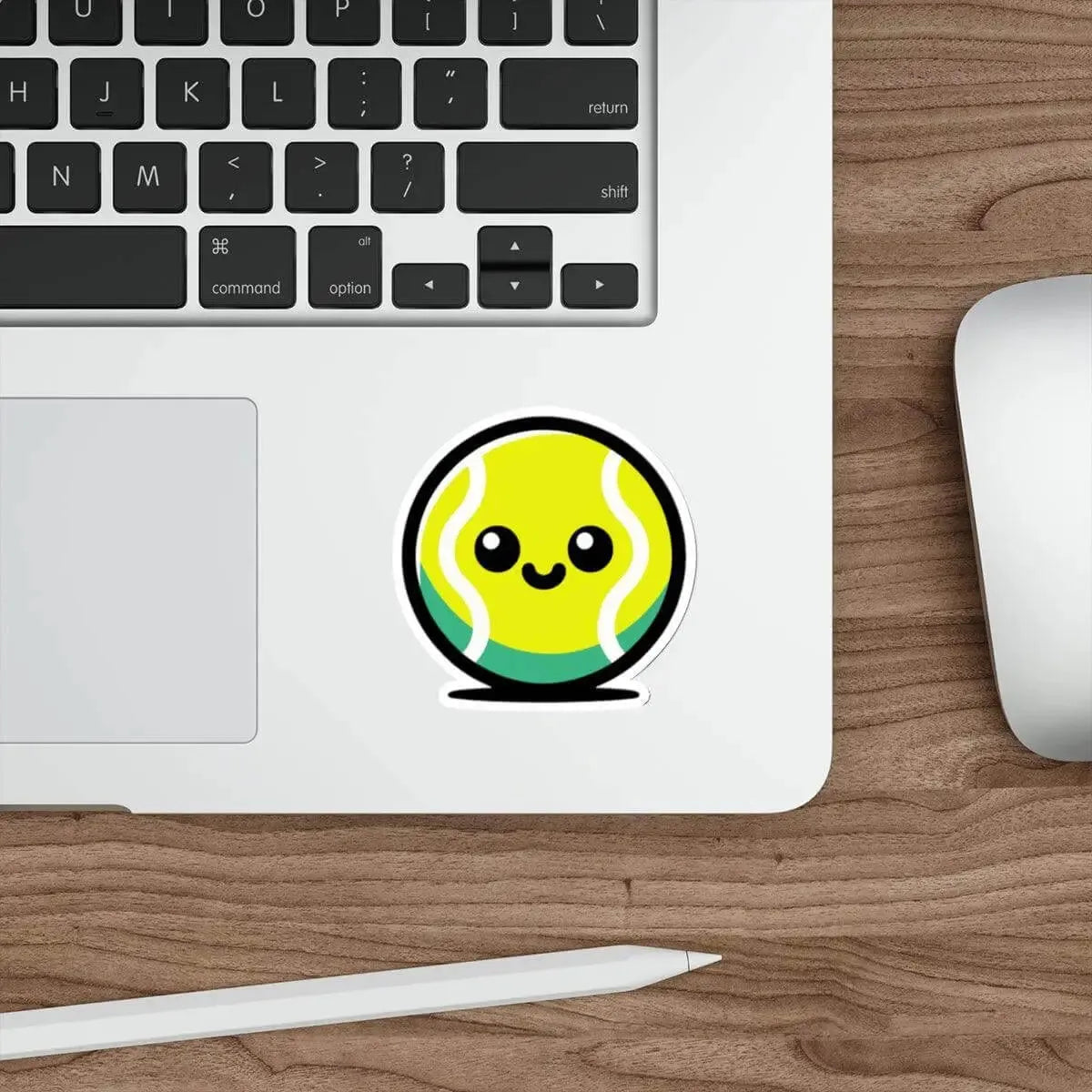 Cartoon Tennis Ball Sticker – Sporty Vinyl Waterproof Decal