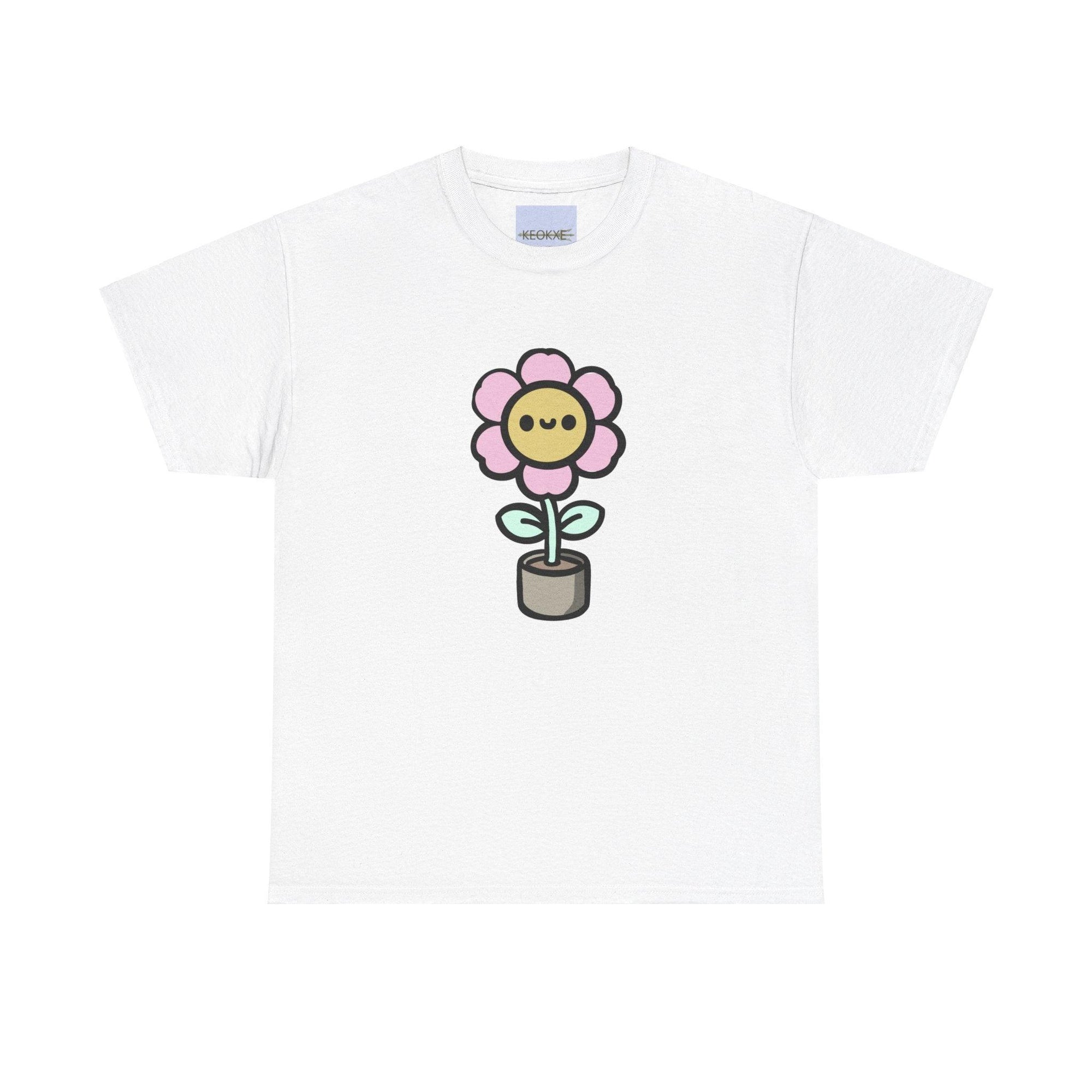 Cartoon Flower T-Shirt – Cute Nature-Inspired