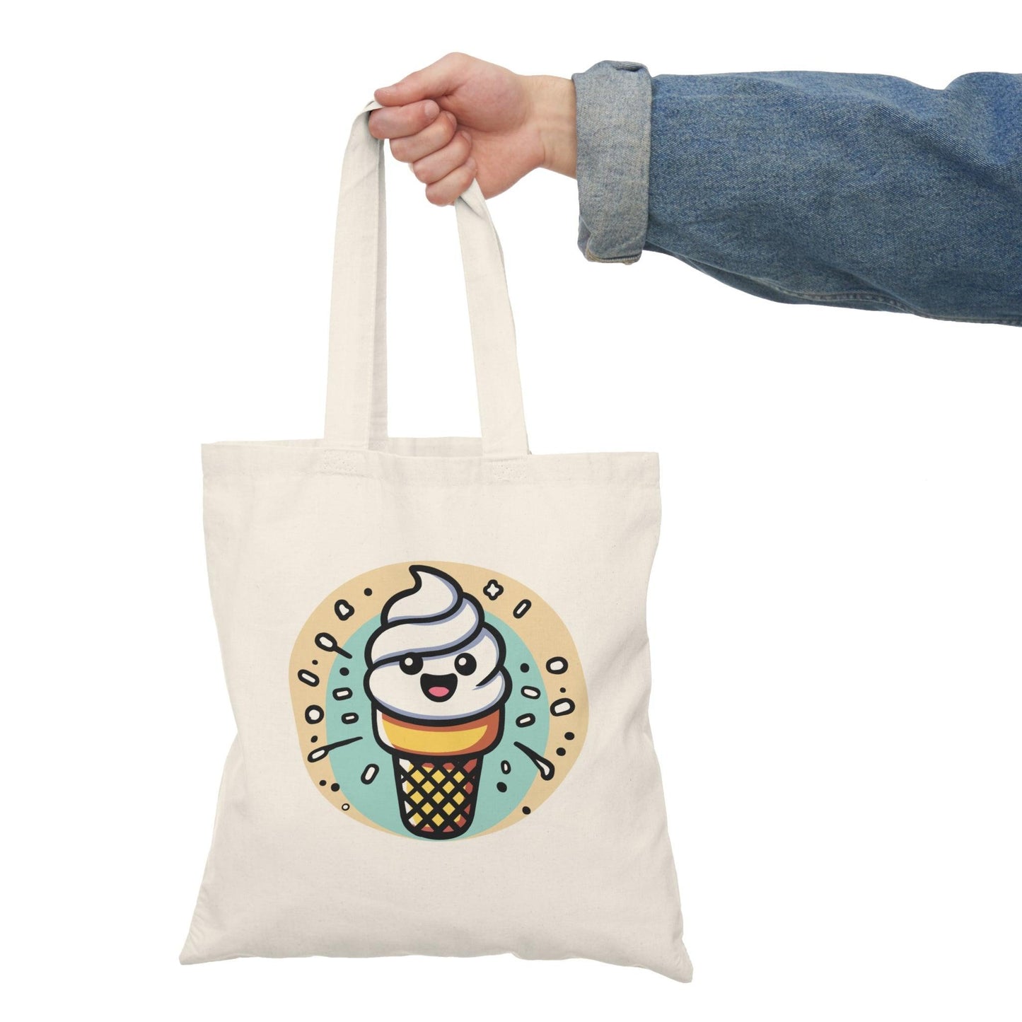 Cartoon Ice Cream Tote – Fun Eco Bag for Sweet Lovers