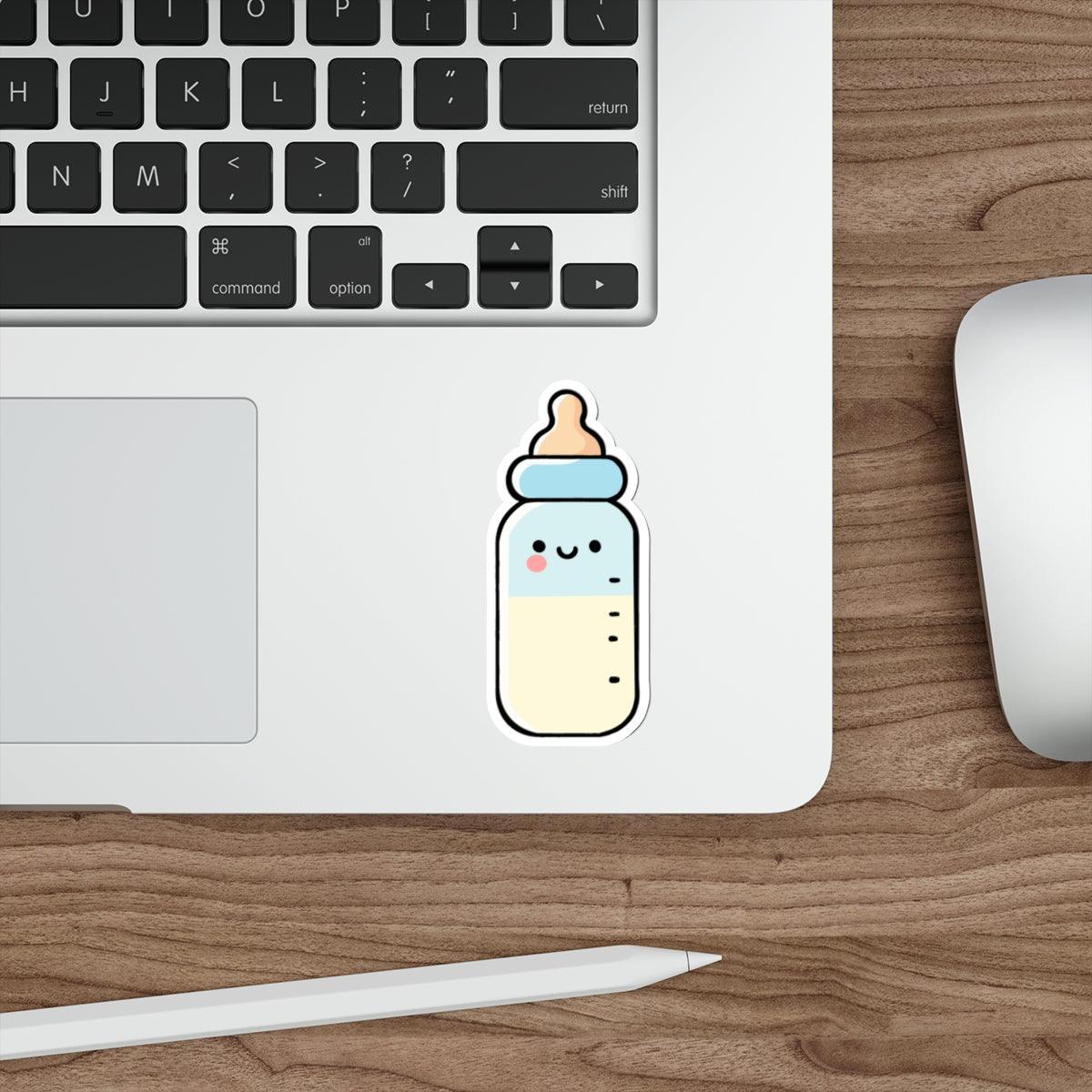 Cartoon Baby Bottle Sticker – Cute New Parent Gift Decal