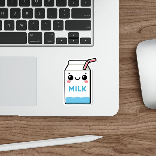 Cute Milk Carton Sticker – Whimsical Waterproof Decal