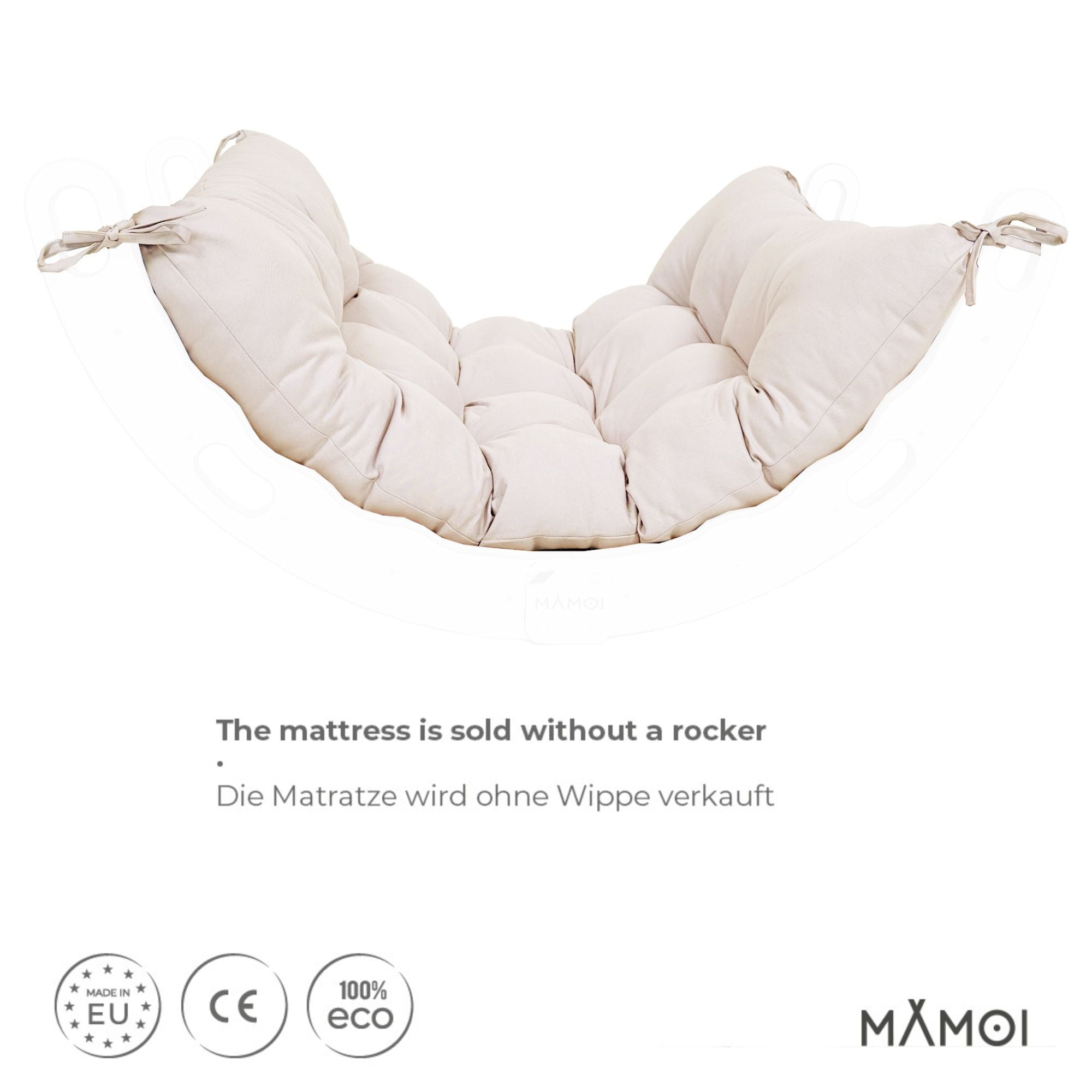 MAMOI® Cushion for toddler climbing frame indoor, Cushion for Baby kids climbing dome, Mat for wooden climbing triangle for children from 1/2/3 years-3