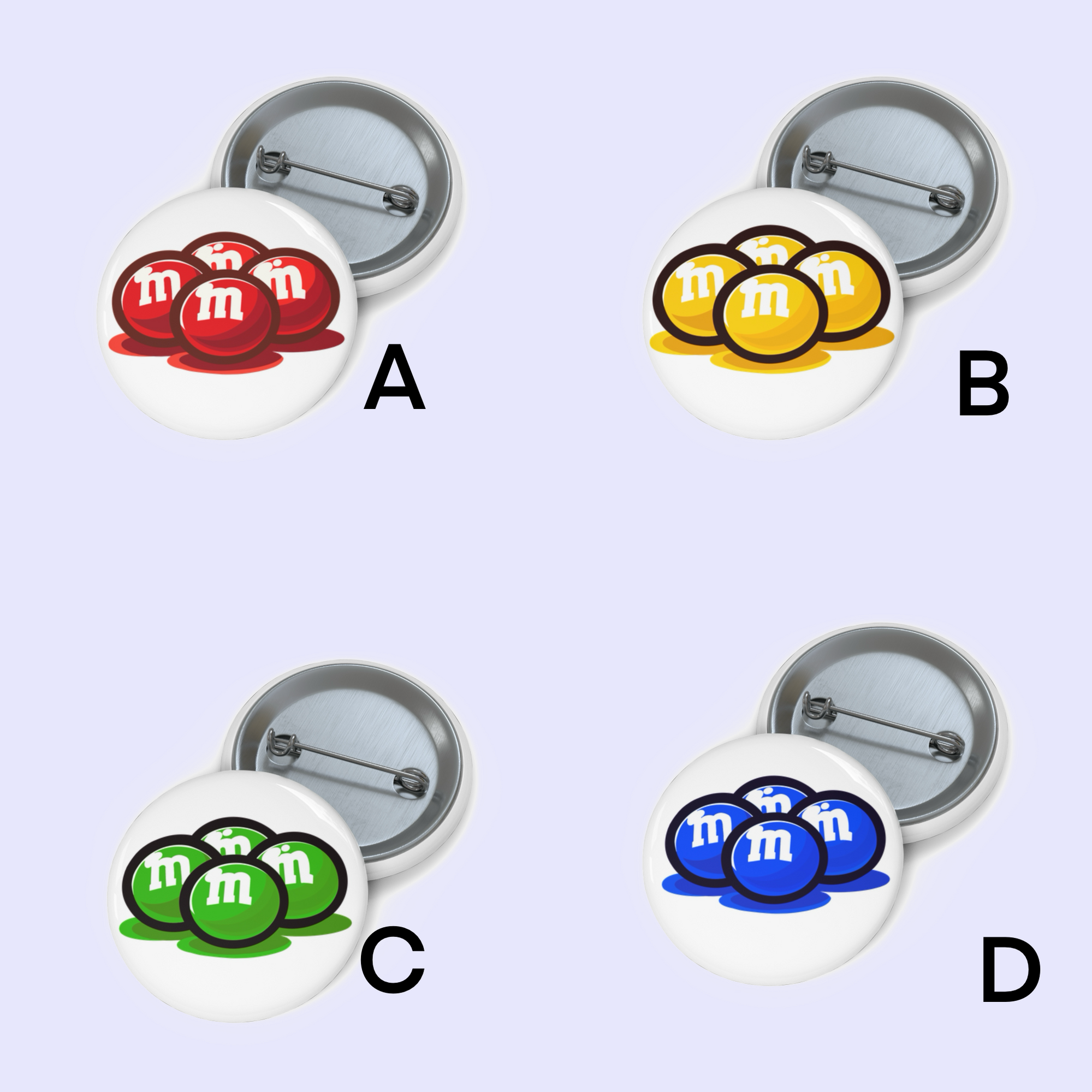 Colorful Candy Pin Badge Bundle