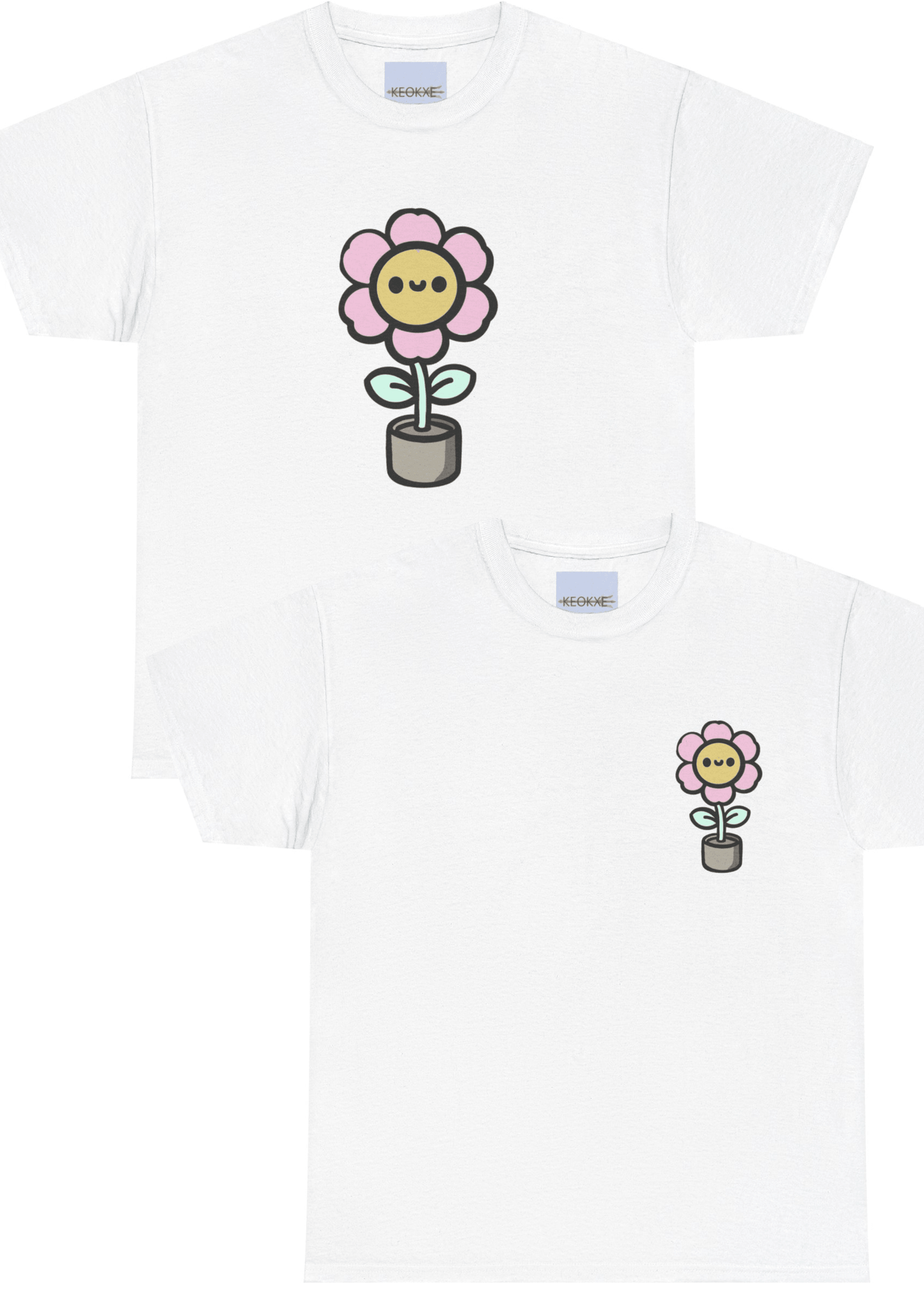 Cartoon Flower T-Shirt – Cute Nature-Inspired
