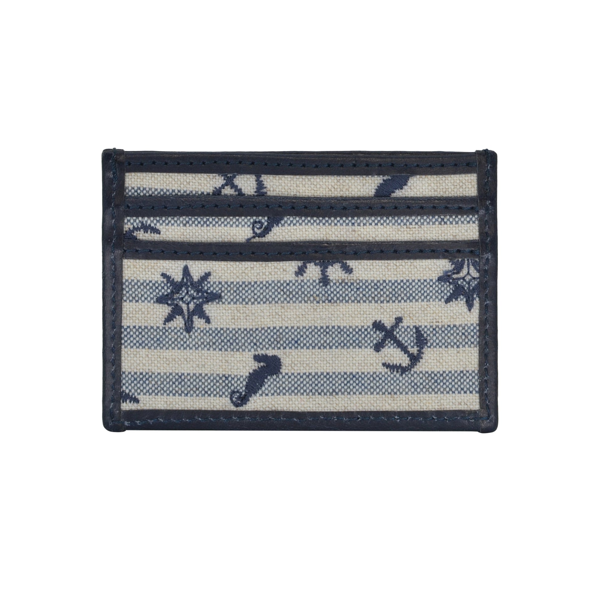 Lovina Embroidered Linen Card Holder-1