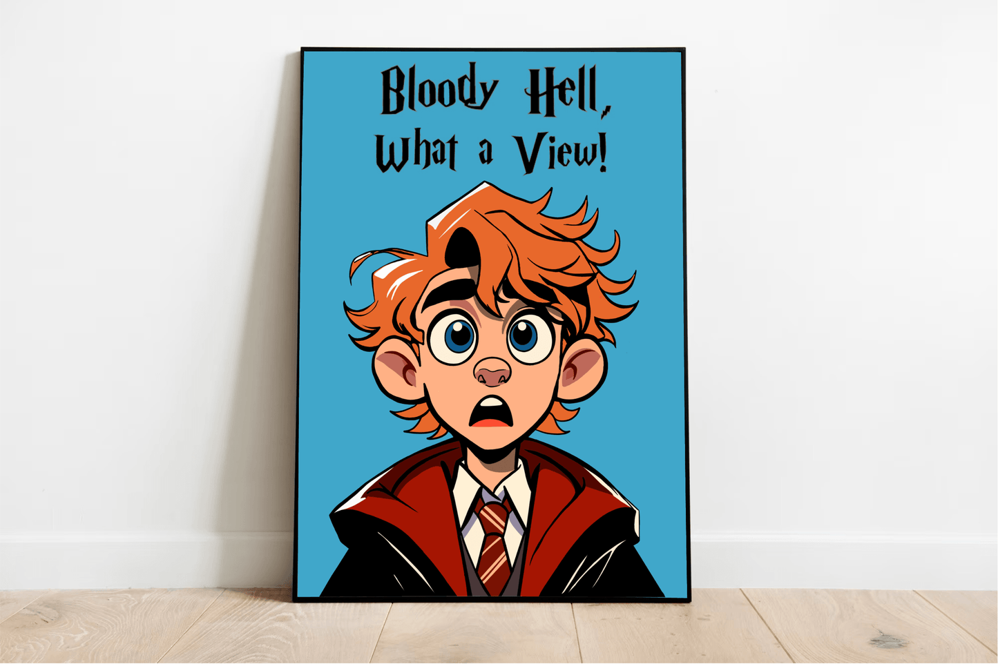 Magical View – Funny Wizard Art Print