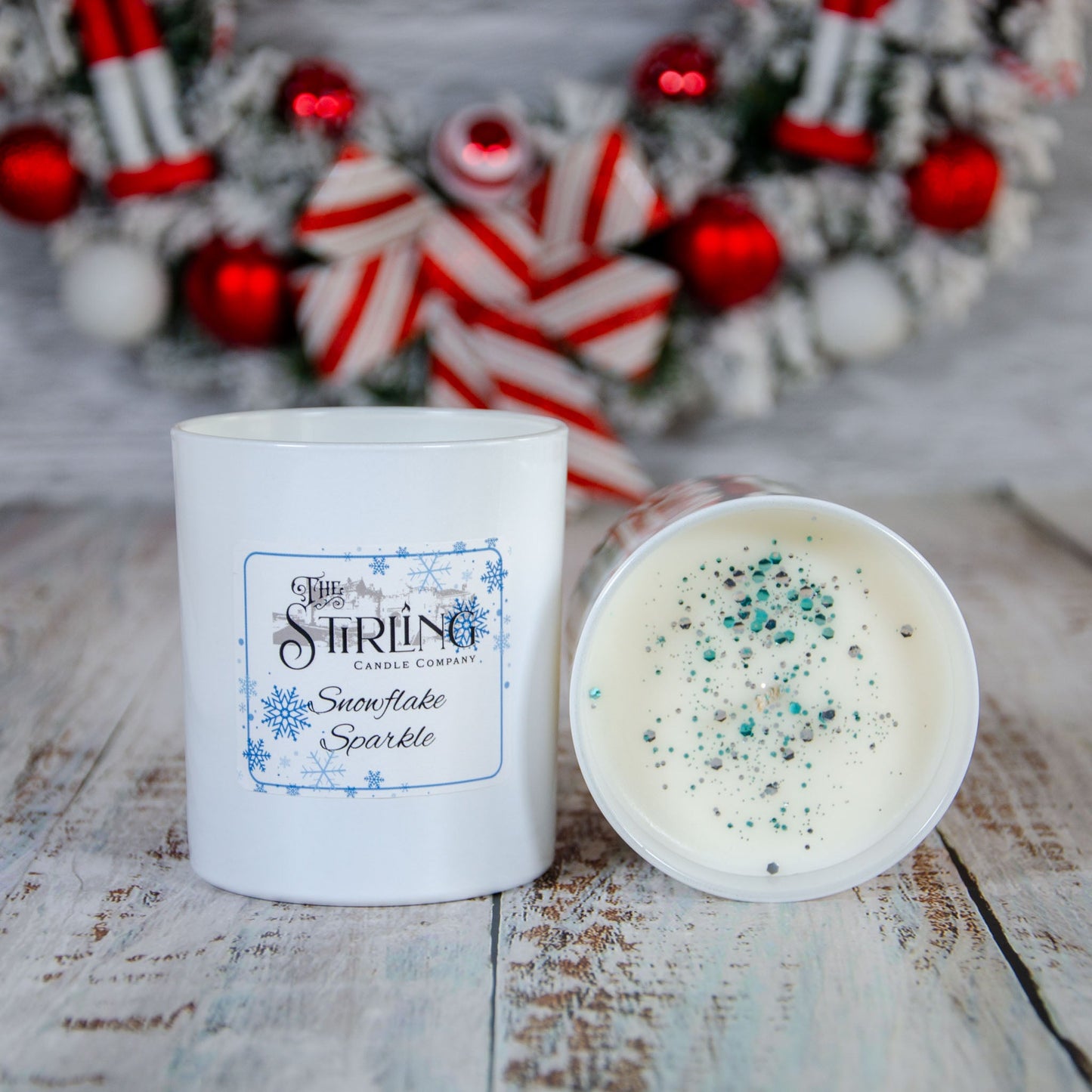 Snowflake Sparkle - Large Candle