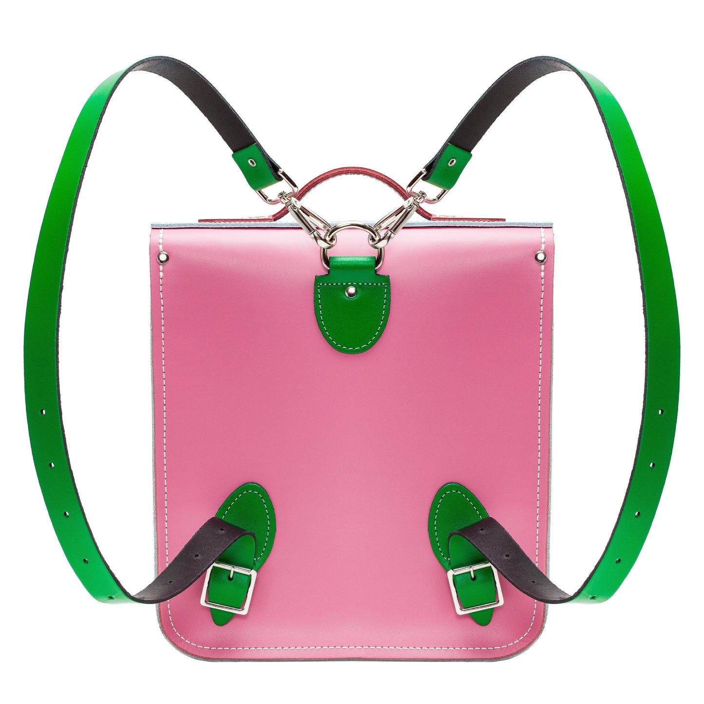 Handmade Leather City Backpack - Classic Kaleidoscope-2