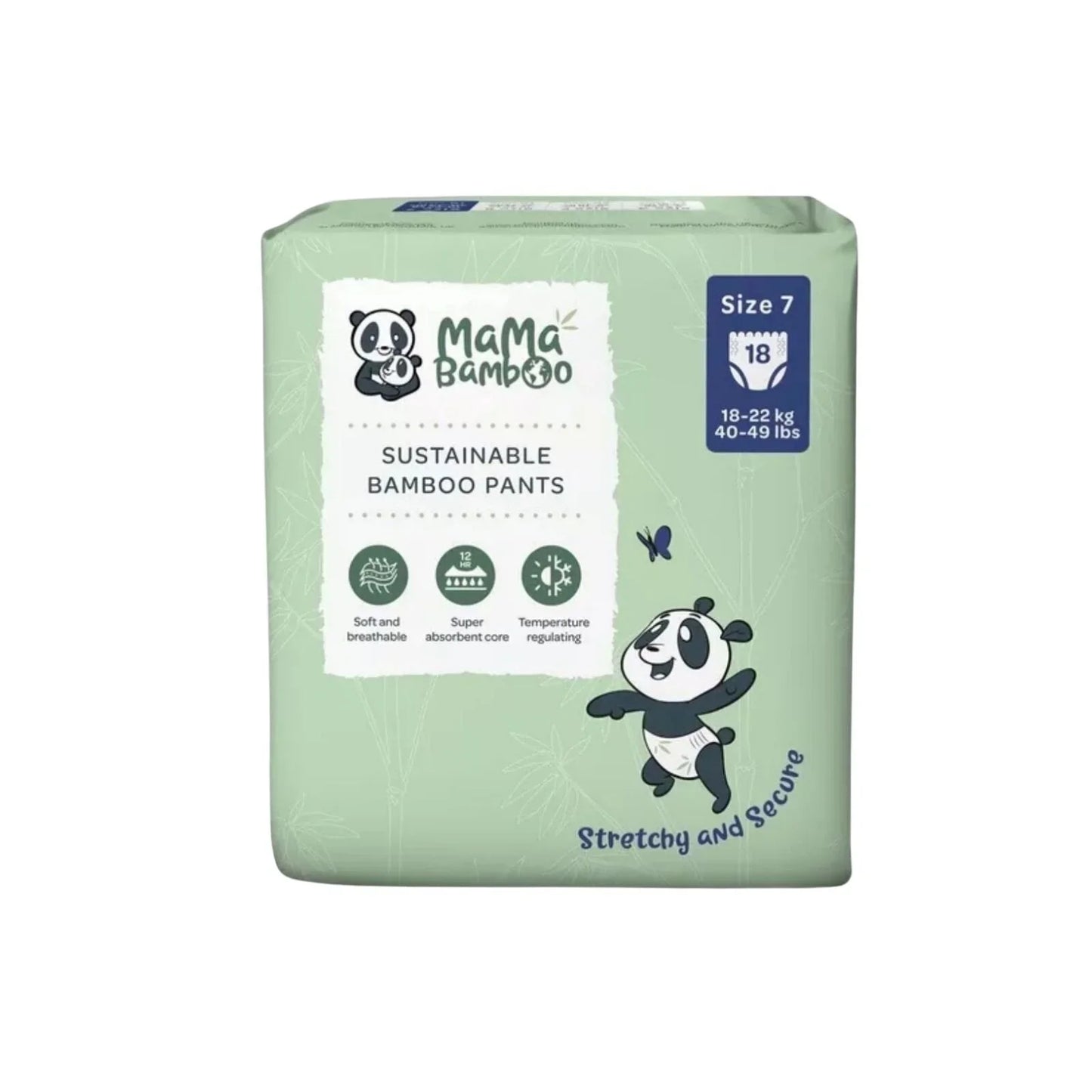Mama Bamboo Eco Nappy Pants Size 7 - 18 nappies