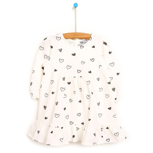HelloBaby Basic Baby Girl Heart Printed - Beige