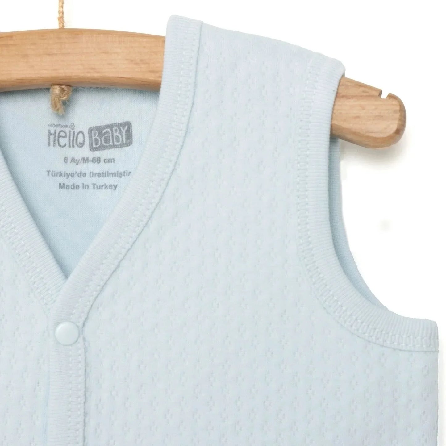 HelloBaby Boy Quilted Vest - Light Blue