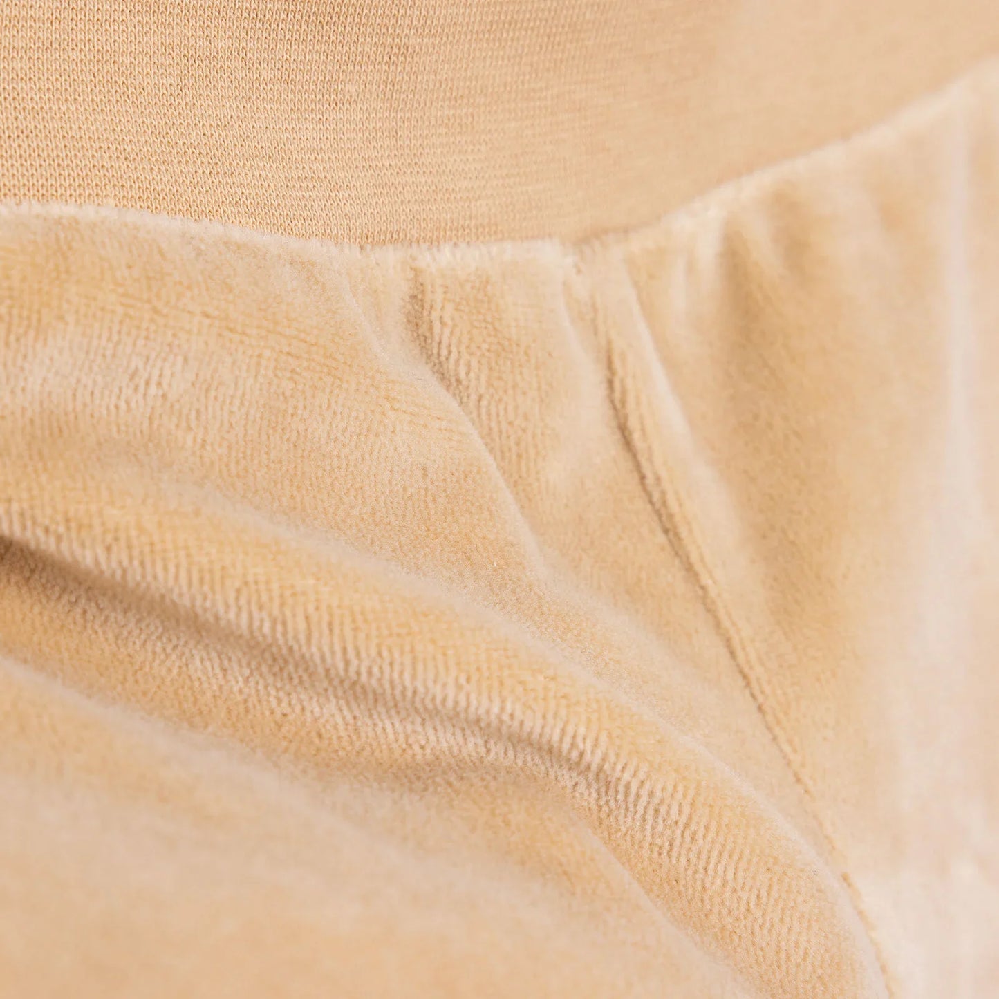 HelloBaby Unisex Velvet Footed Bottom - Beige