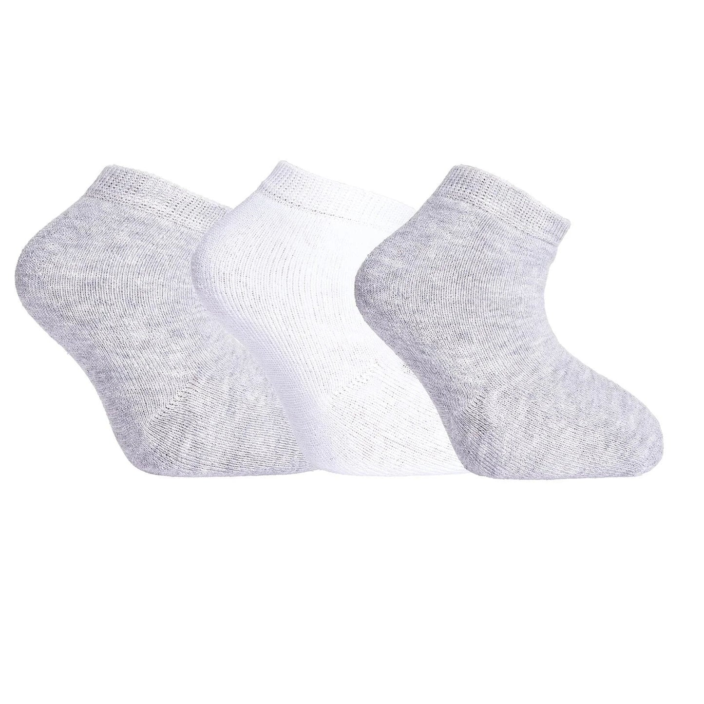 HelloBaby Unisex Chenille Socks 3 Pack - White