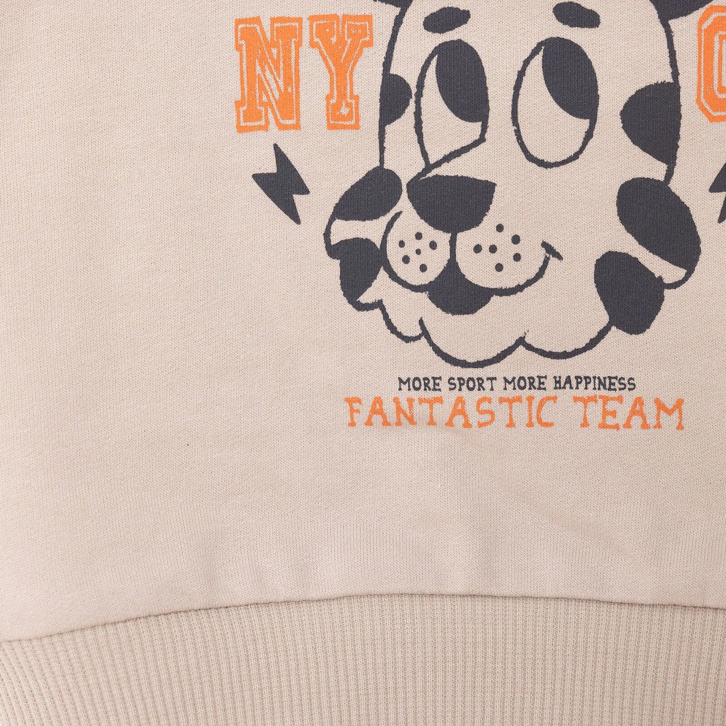 HelloBaby Basic Low Raised Tiger Crew Printed Sweatshirt