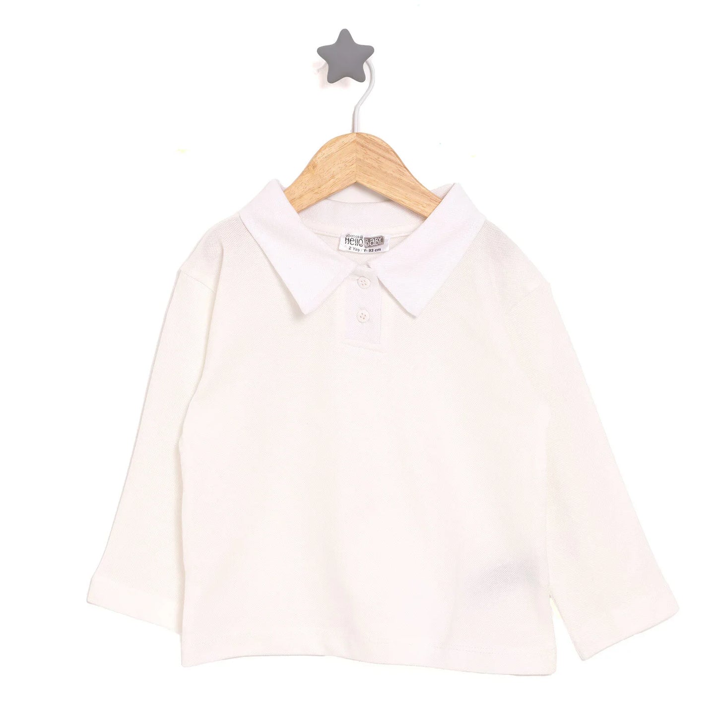 HelloBaby Long Sleeve T-shirt - White