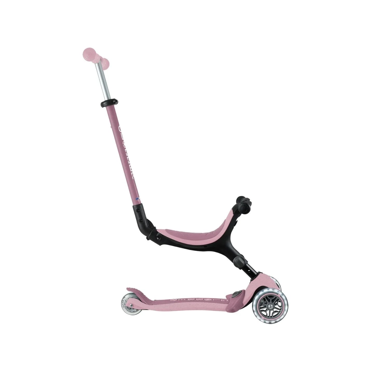 Globber Go Up Active Lights Eco Scooter - Berry