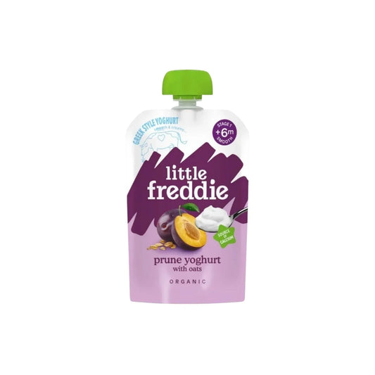 Little Freddie Organic Prune Greek Style Yoghurt with Oats Baby Food Pouch 6+ months 100g