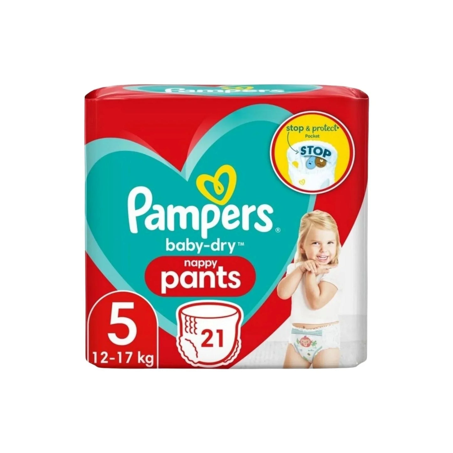 Pampers Baby Dry Pants Size 5 - 21 nappies