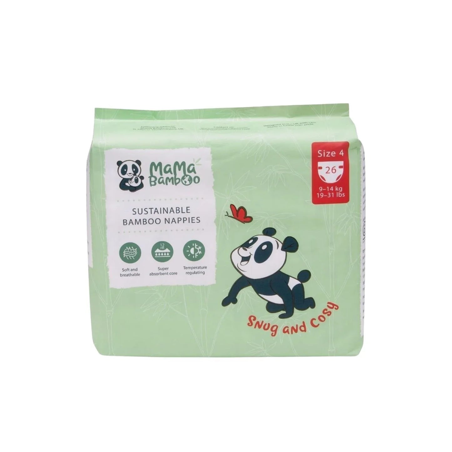 Mama Bamboo Sustainable Bamboo Size 4 - 26 nappies