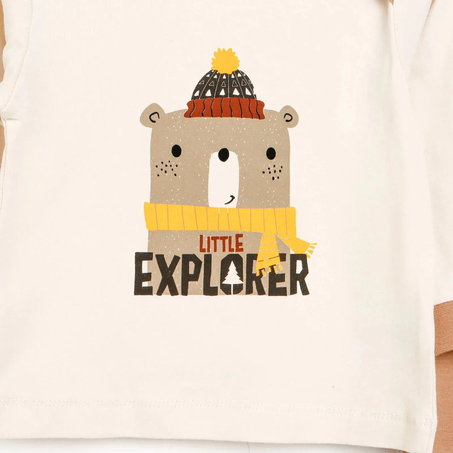 HelloBaby Basic Baby Boy Pyjamas Set - Light Brown