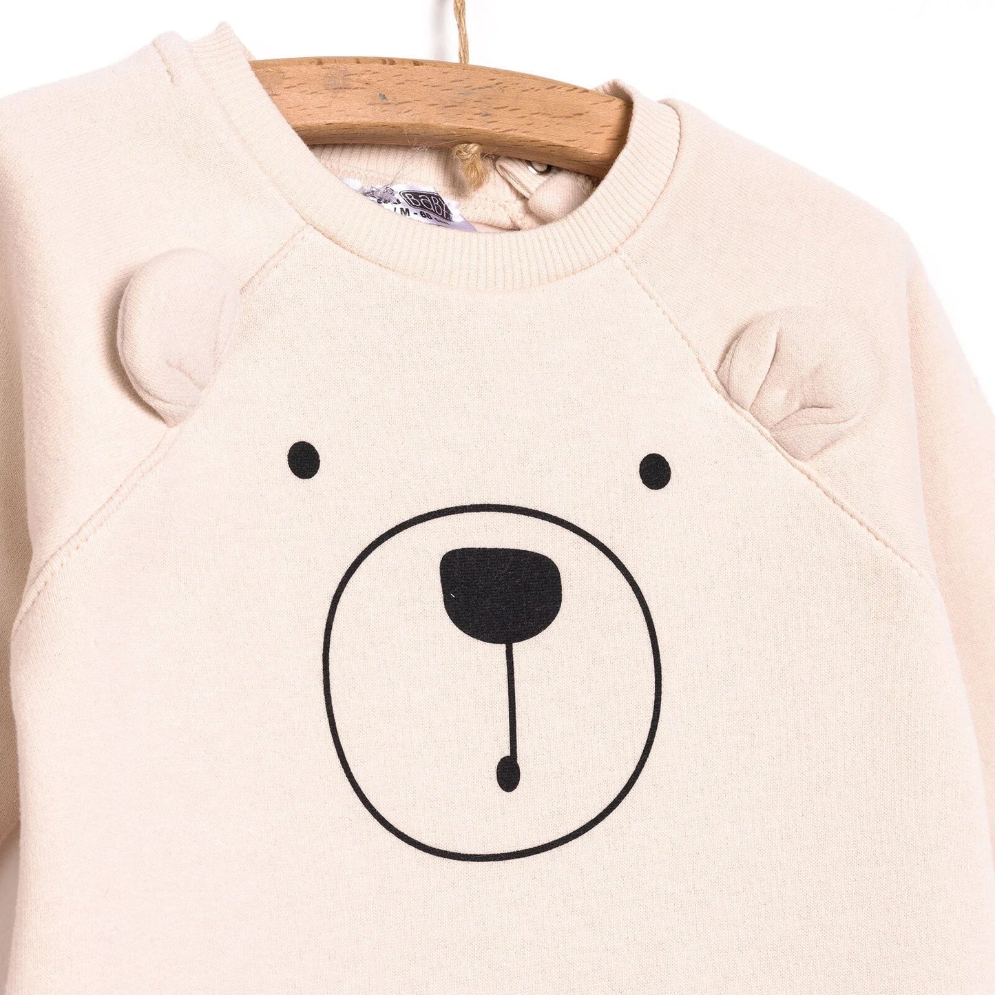 HelloBaby Newborn Boy Figure Jumpsuit - Beige