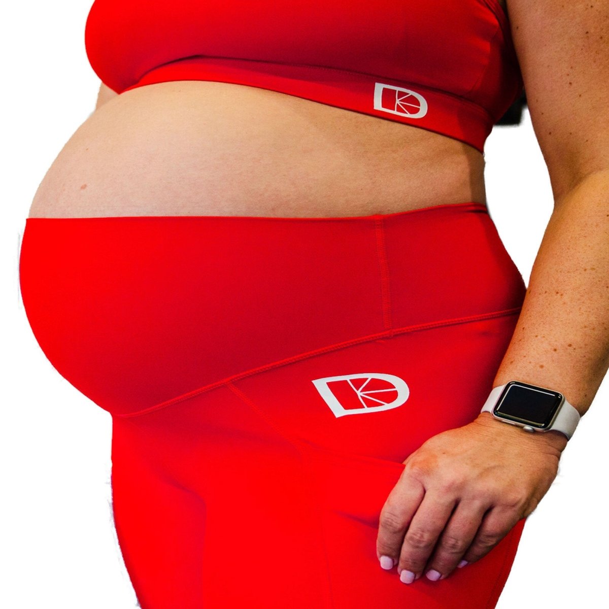 Latched Maternity & Nursing Sports Bra B-G Cup - Red