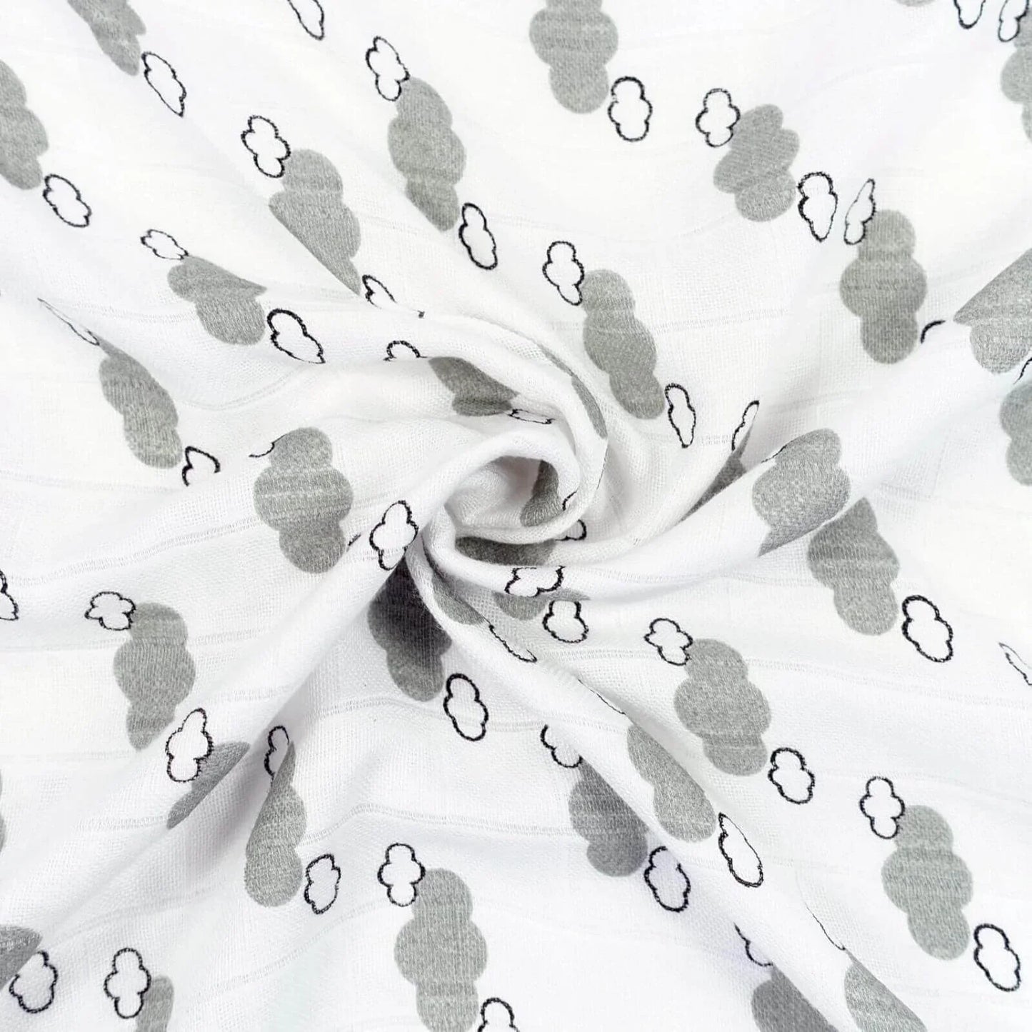 MuslinZ Bamboo/Organic Cotton Muslin Set - Grey Cloud