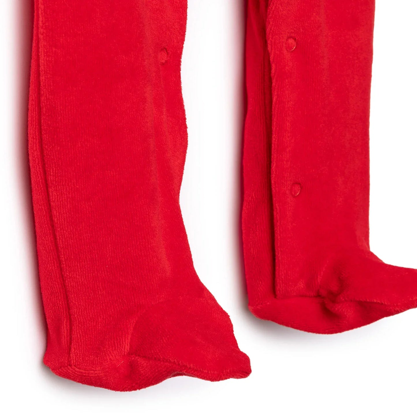 HelloBaby My First Christmas Newborn Unisex Velvet Footed Jumpsuit - Green