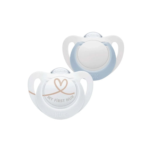 NUK Star Soother 0-2 months Pack of 2 - Blue