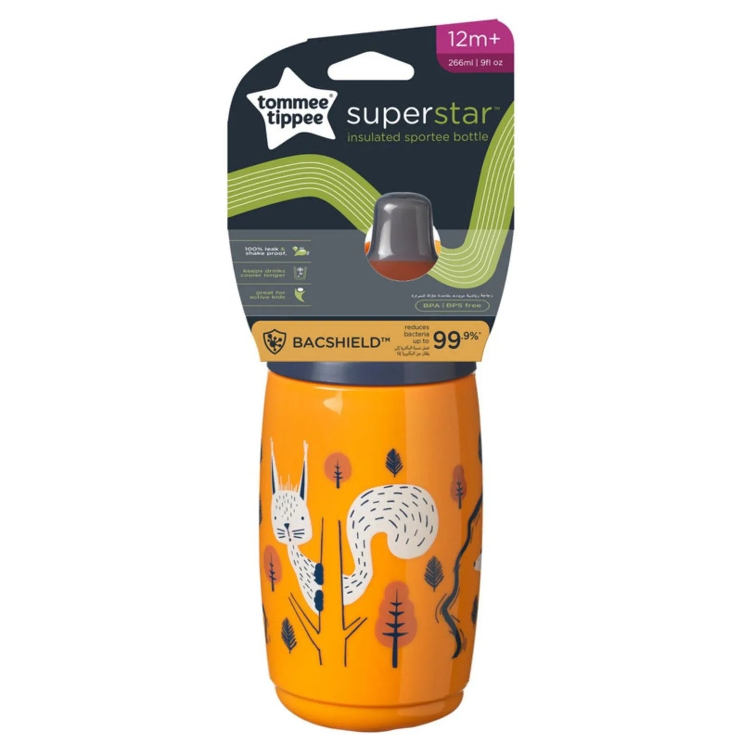 Tommee Tippee Insulated  Sportee 266ml 12m+