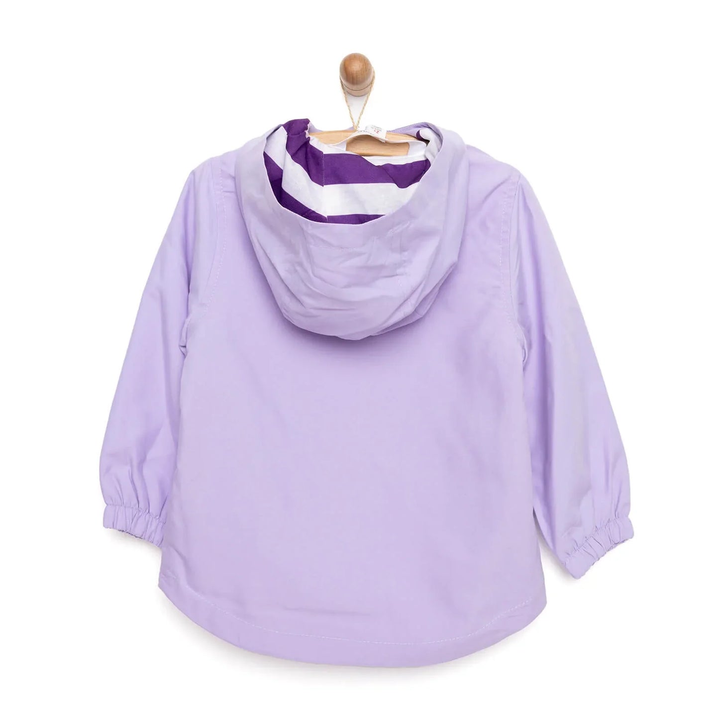 Midimod Basic Unicorn Printed Baby Girl Raincoat - Purple