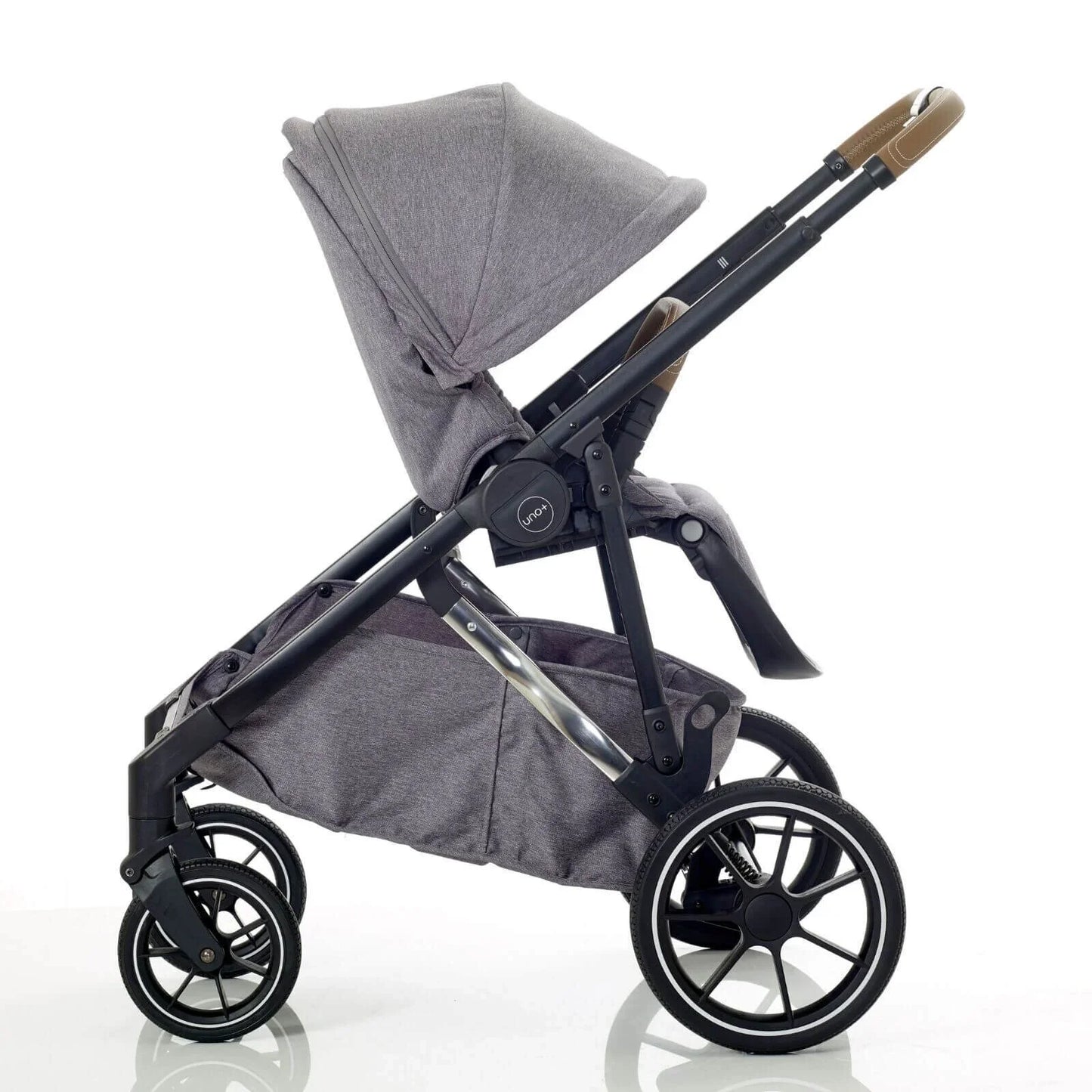 Mee-Go UNO Plus 3-in-1 Travel System - Grey/Chrome