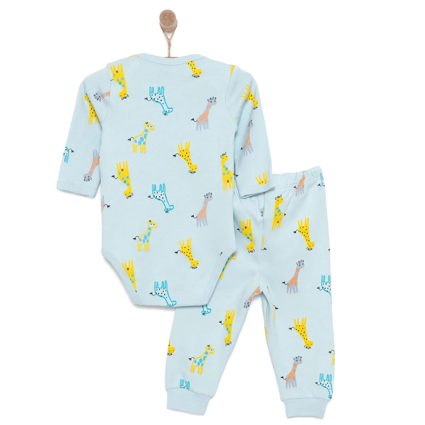 HelloBaby Unisex Body- Footless Bottom - Light Blue