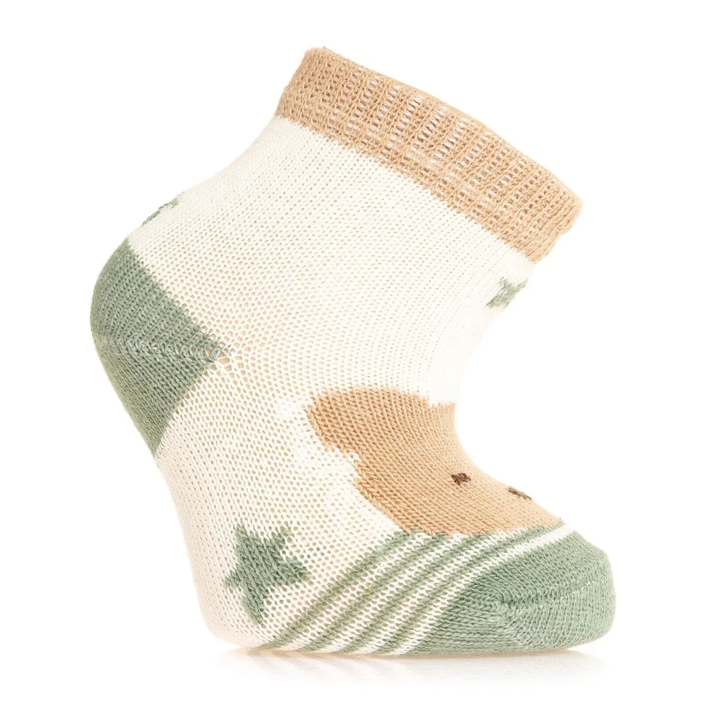 HelloBaby Grip Socks 3 Pcs - Green
