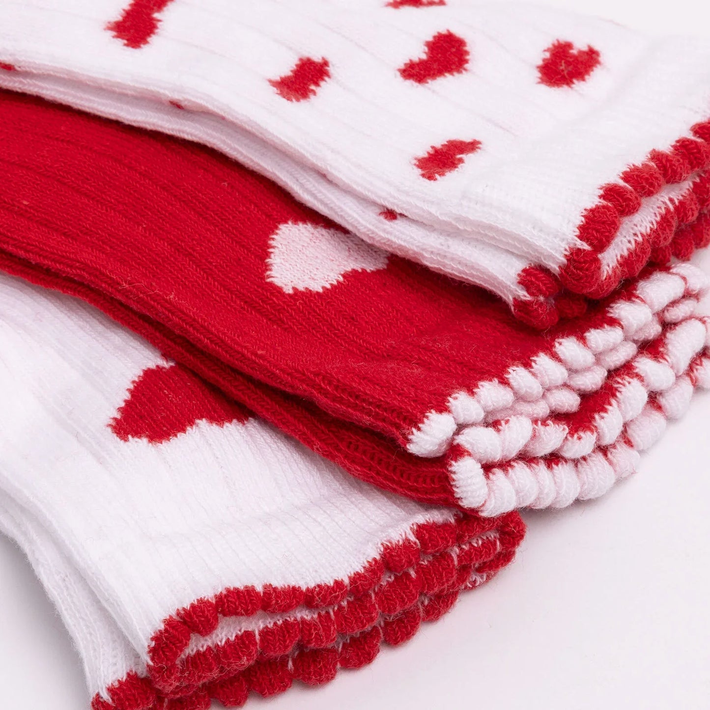 HelloBaby Ankle Socks 3 pcs - Red