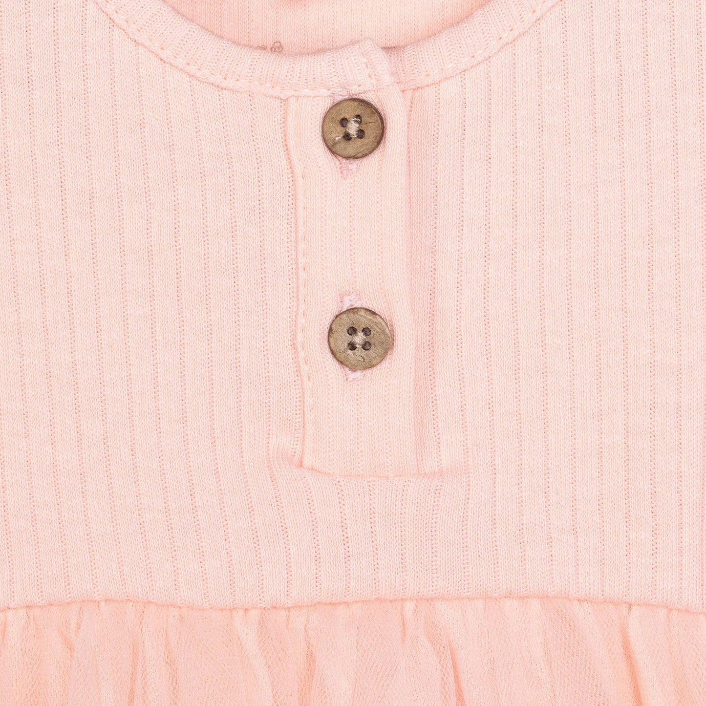 HelloBaby Newborn Girl Tulle Dress - Salmon