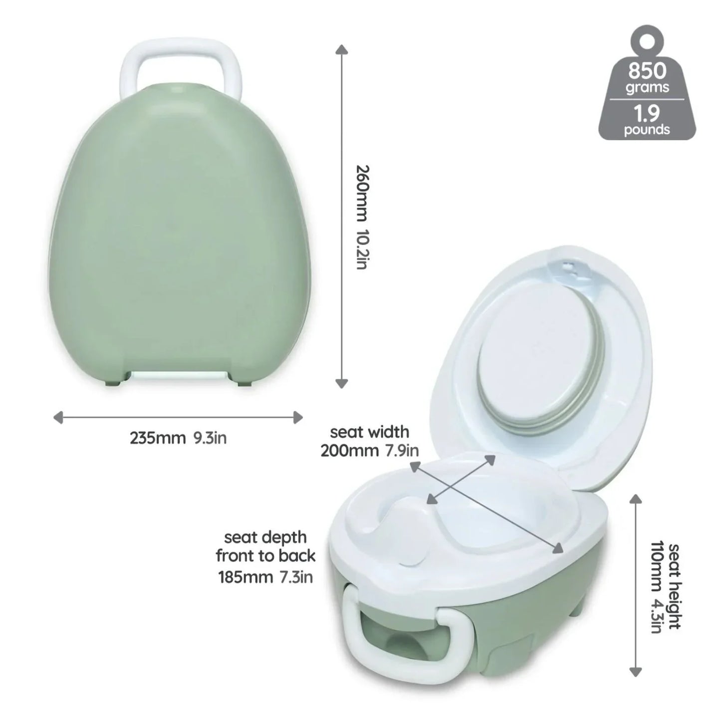 My Carry Potty - Sage Green