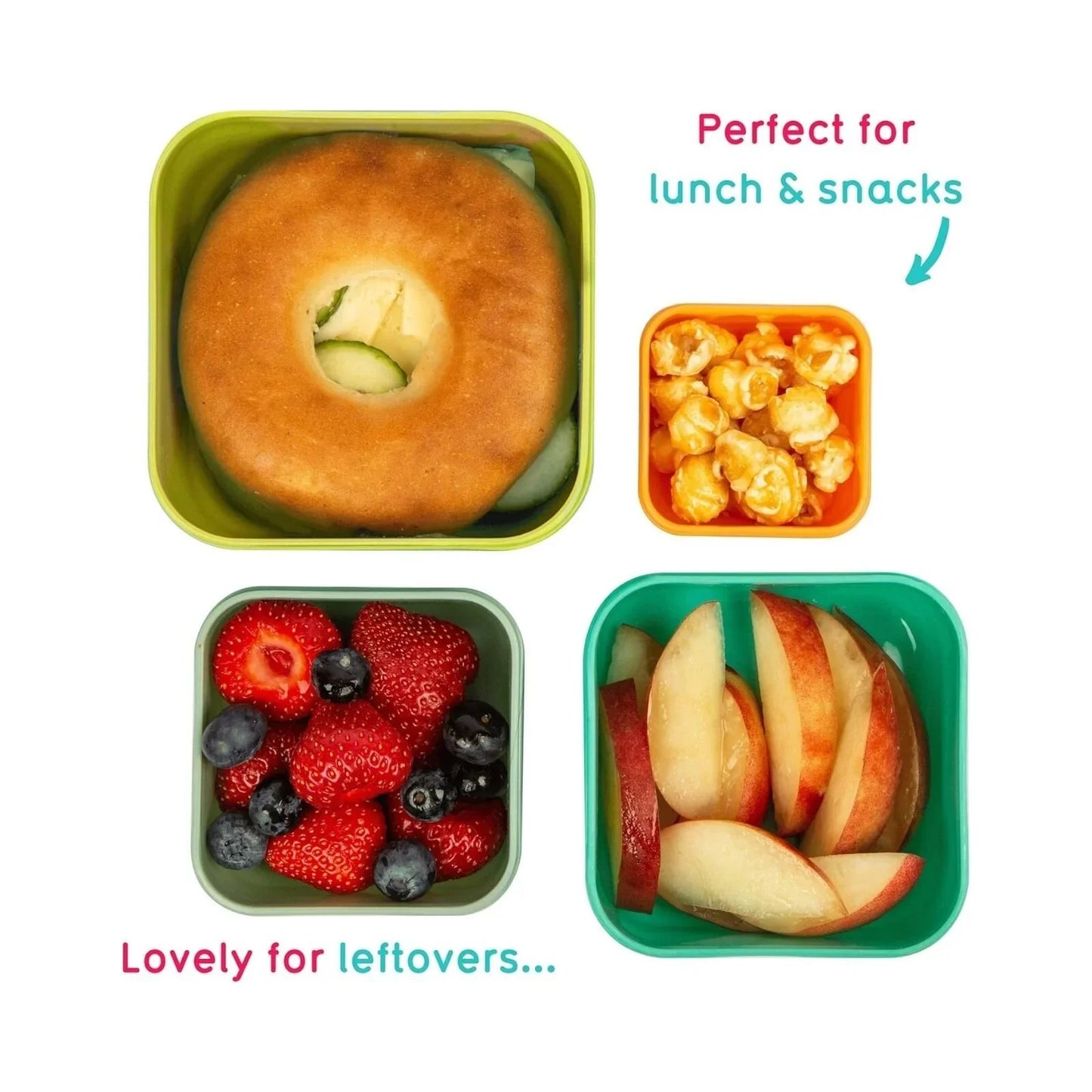 TUM TUM Nesting Snack Pots Pack of 4 - Stanley Sloth