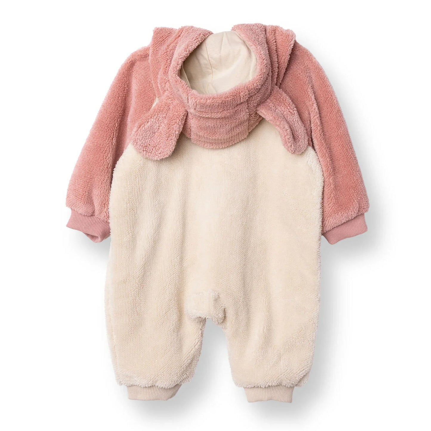 Midimod Newborn Welsoft Footless Jumpsuit - Ecru