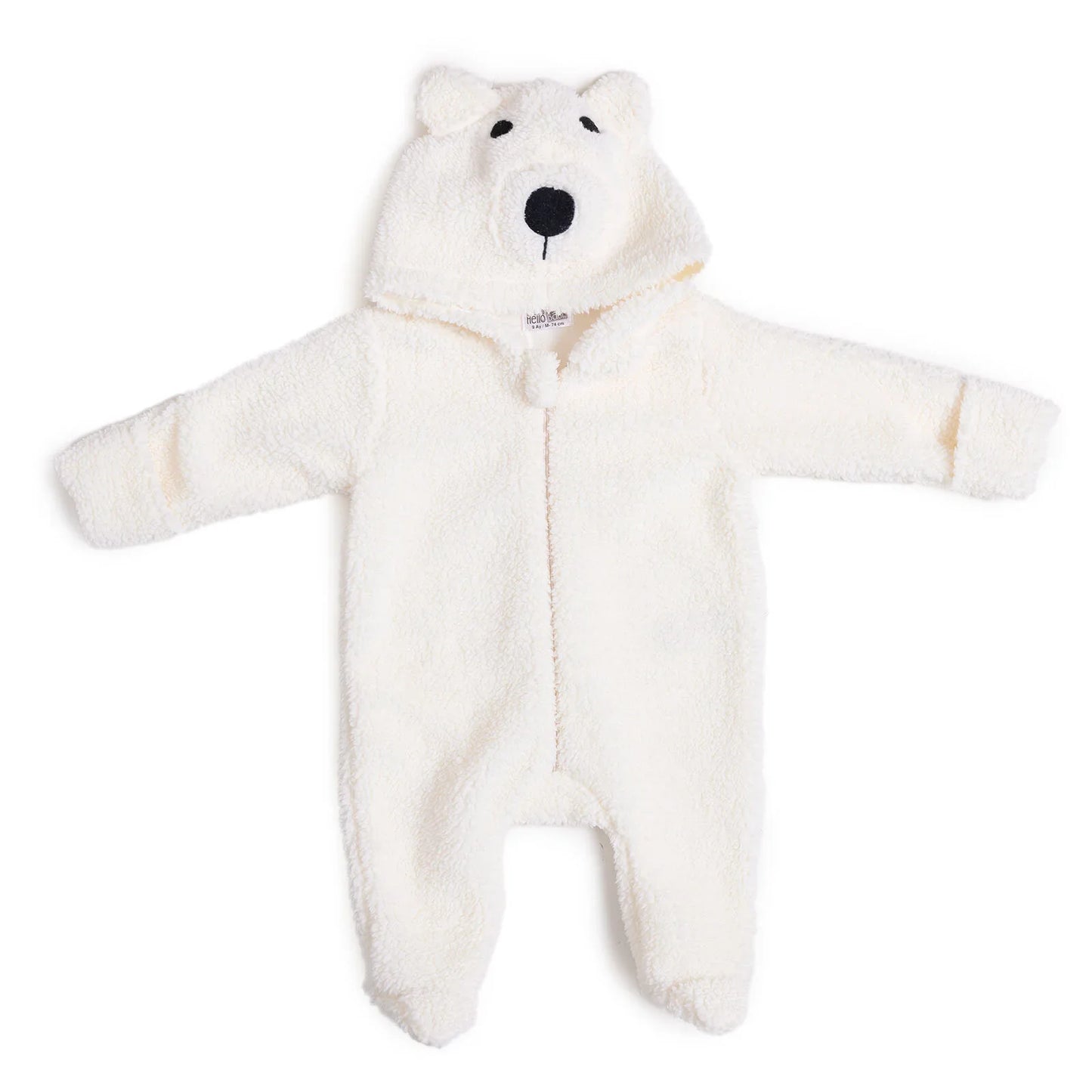 HelloBaby Newborn Unisex Baby Jumpsuit - Ecru