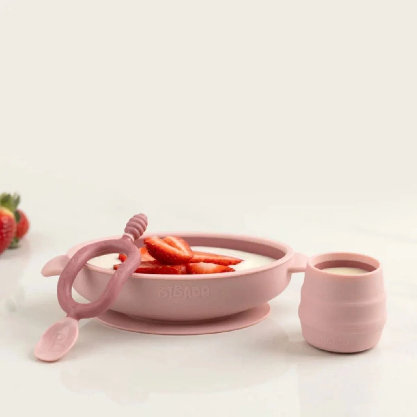 Bibado Silicone Suction Bowl - Blush
