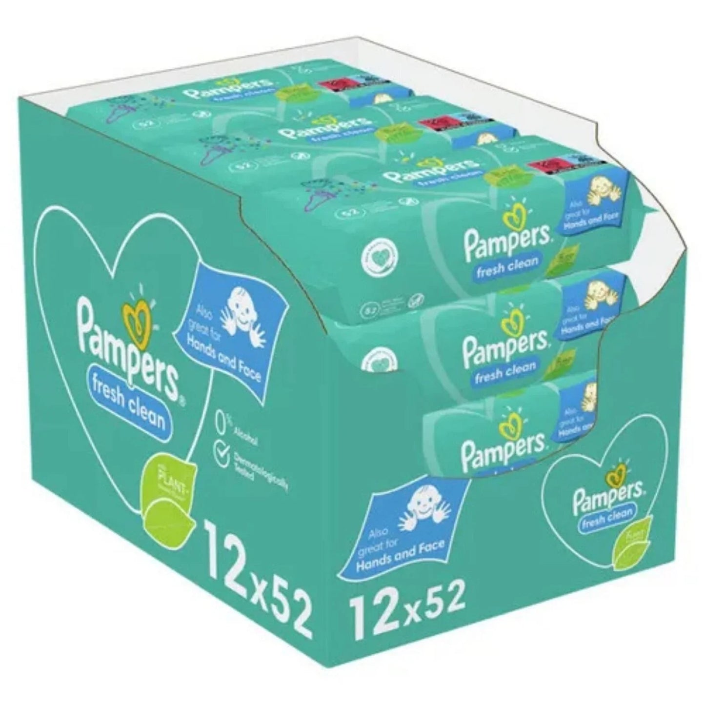 Pampers Baby Wipes Scented 12x52 pcs