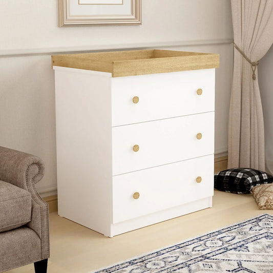 Shefa Kids 888 Changing Dresser - White/Oak
