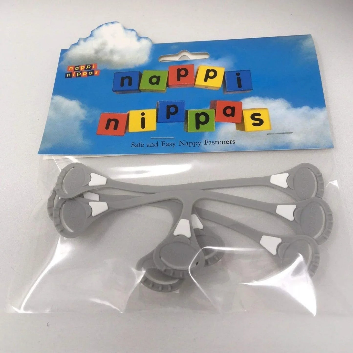 Nappi Nippas No Pin Fasten - Grey