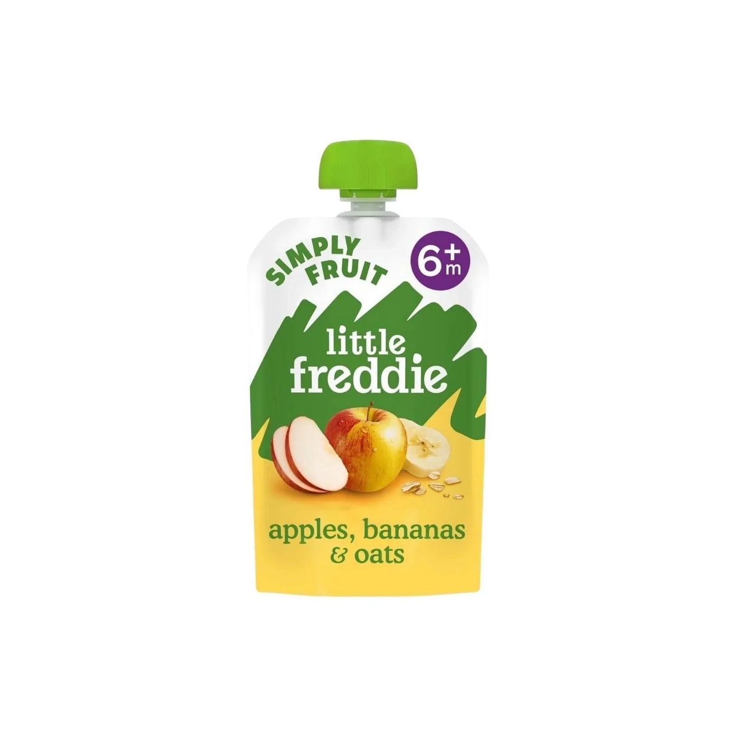 Little Freddie Organic Apples Bananas & Oats Baby Food Pouch 6+ months 100g