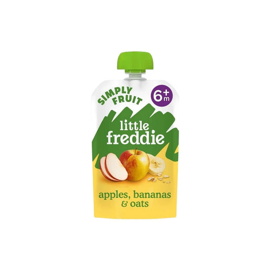 Little Freddie Organic Apples Bananas & Oats Baby Food Pouch 6+ months 100g