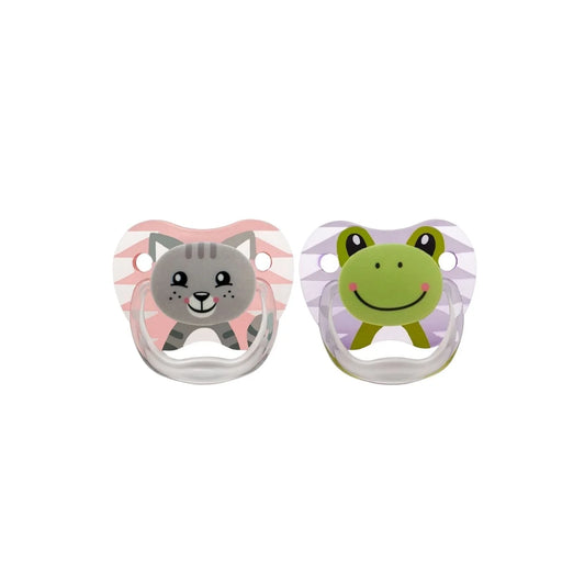 Dr. Brown's Prevent Soothers Animal Faces 0-6 months Assorted - Pink