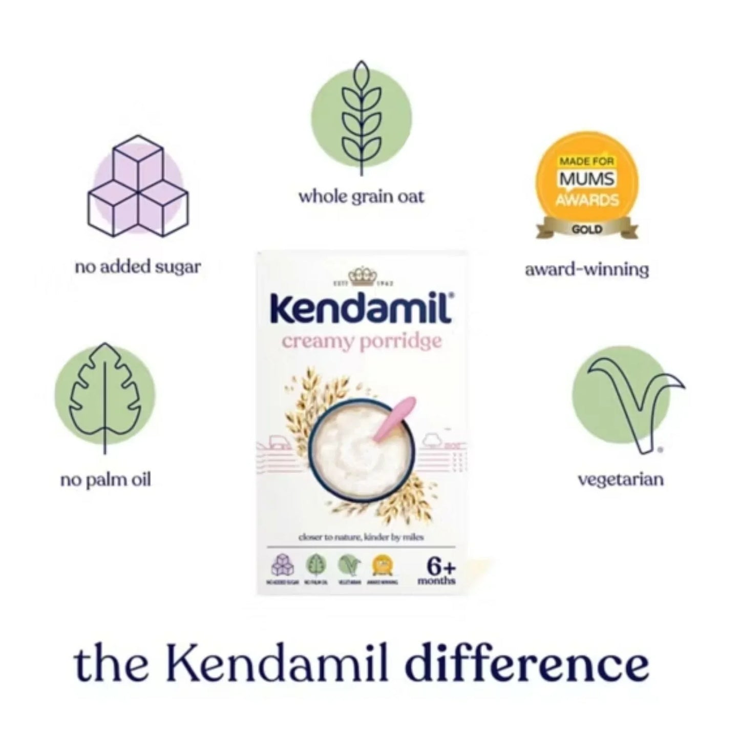 Kendamil Creamy Oat Porridge 6+ months 150g